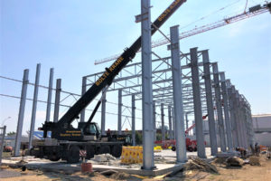 Neubau einer Produktionshalle mit Verwaltungsgebäude